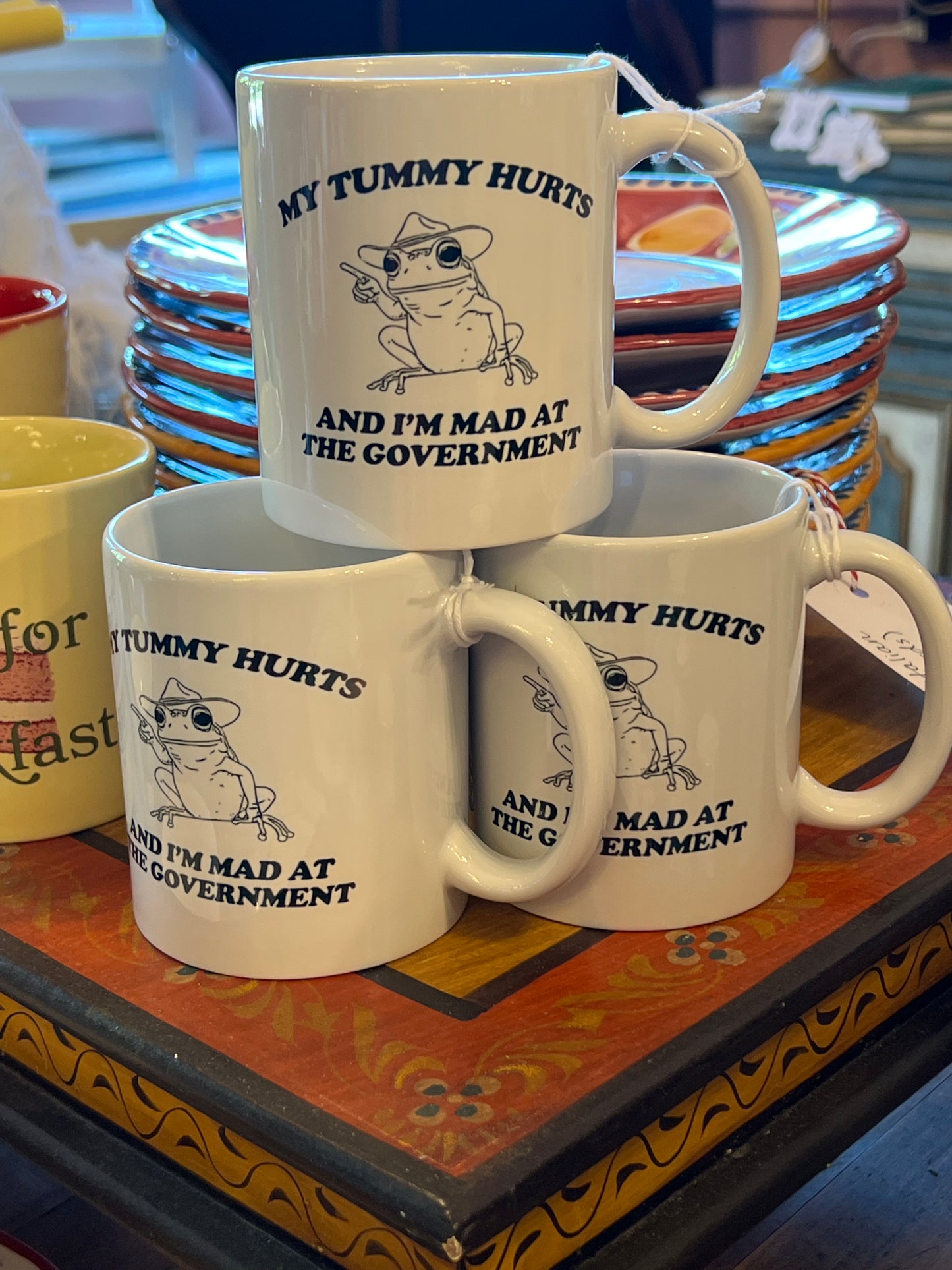 My Tummy Hurts and I'm Mad at the Government Mug