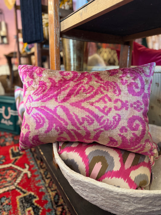 Portuguese Silk Chenille 15x22 Lumbar Pillow