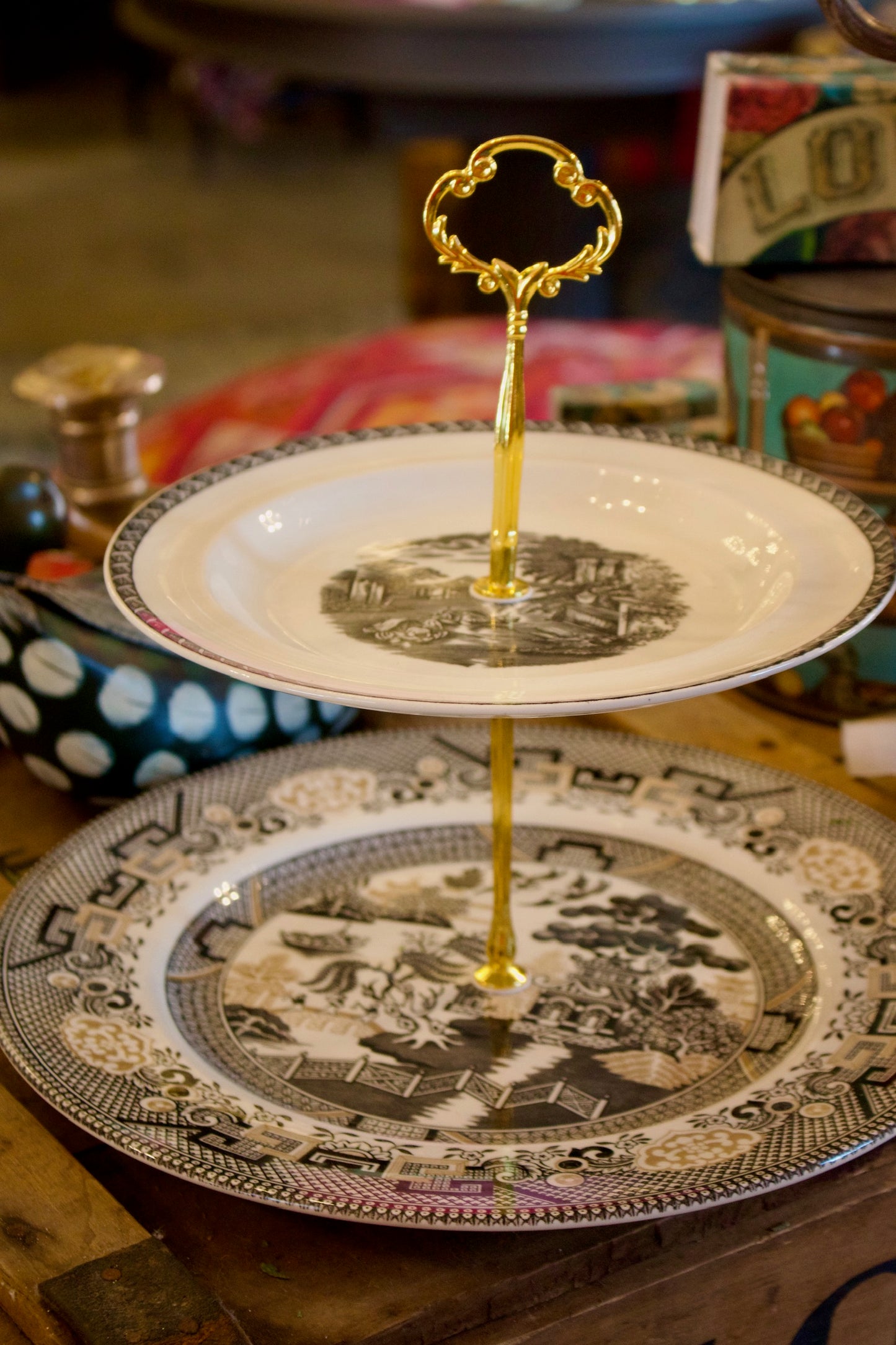 Wedgwood & Willow Two Tier Plate Stand