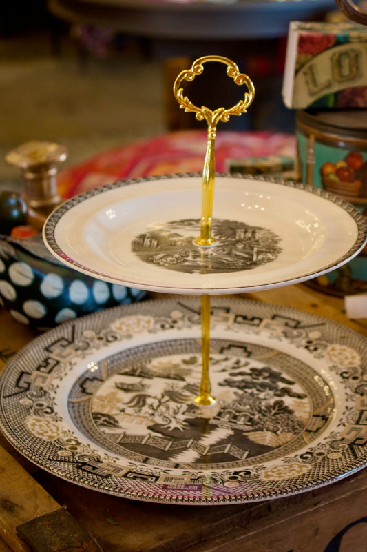 Wedgwood & Willow Two Tier Plate Stand