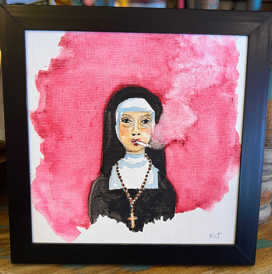 Smoking Women Series- Nun