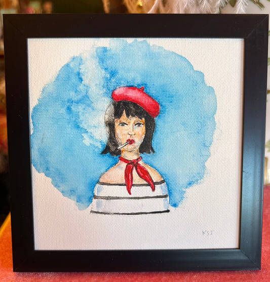 Smoking Women Series- Cool French Girl