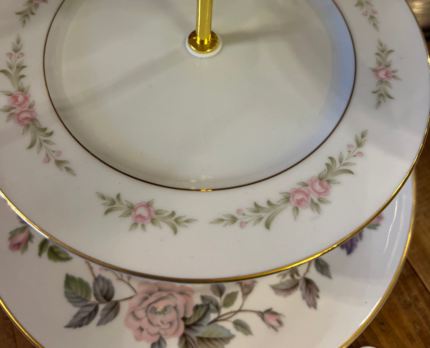 Vintage Three Tiered Plate Stand, Royal Worcester China