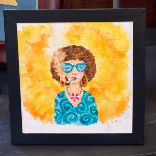 Smoking Women Series- Psychedelic Queen