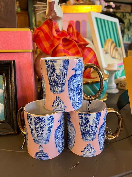 Pink Ginger Jar Mug